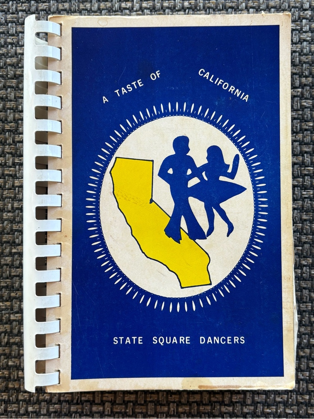 'A Taste of California' Cookbook - Blue & Yellow